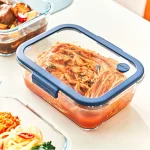 Pote De Vidro Hermético Retangular Válvula Glace Z