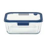 Pote De Vidro Hermético Retangular Válvula Glace Z