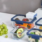 Pote De Vidro Hermético Retangular Válvula Glace Z