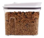 Pote Para Cereais Hermético Em Acrílico Oxo Pop 2.3 Litros Branco