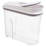 Pote Para Cereais Hermético Em Acrílico Oxo Pop 2.3 Litros Branco