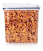 Pote Para Cereais Hermético Em Acrílico Oxo Pop 2.3 Litros Branco