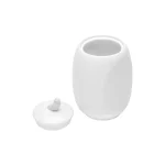 Pote Porcelana Branca Bird Wolff 18 Cm
