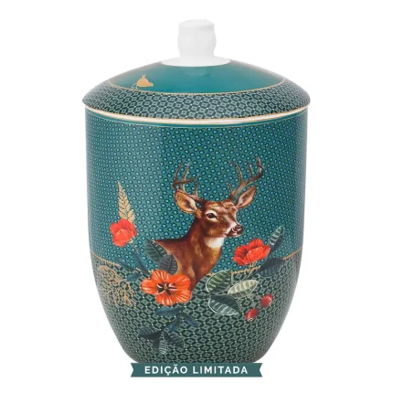 Pote Porcelana Deer Winter Wonderland Edição Limitada Pip Studio
