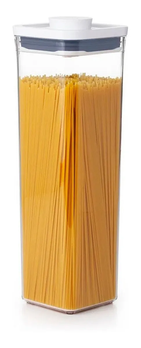 Pote Quadrado Alto Hermético Em Acrílico Oxo Pop 2.1 Litro Pote Quadrado Alto Hermético Em Acrílico Oxo Pop 2.1 Litro