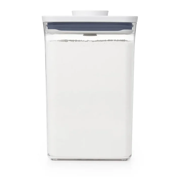 Pote Quadrado Hermético Em Acrílico Oxo Pop 4,2 Litros