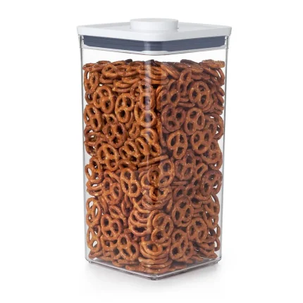Pote Quadrado Hermético Em Acrílico Oxo Pop  5,7 Litros