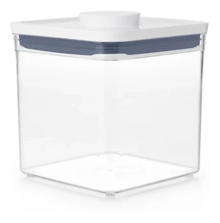 Pote Quadrado Médio Hermético Em Acrílico Oxo Pop 2.6 Litros