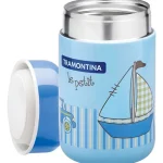 Pote Térmico Tramontina Le Petit  Aço Inox Azul 400 Ml
