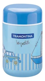Pote Térmico Tramontina Le Petit  Aço Inox Azul 400 Ml