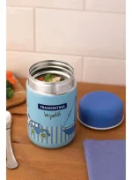 Pote Térmico Tramontina Le Petit  Aço Inox Azul 400 Ml