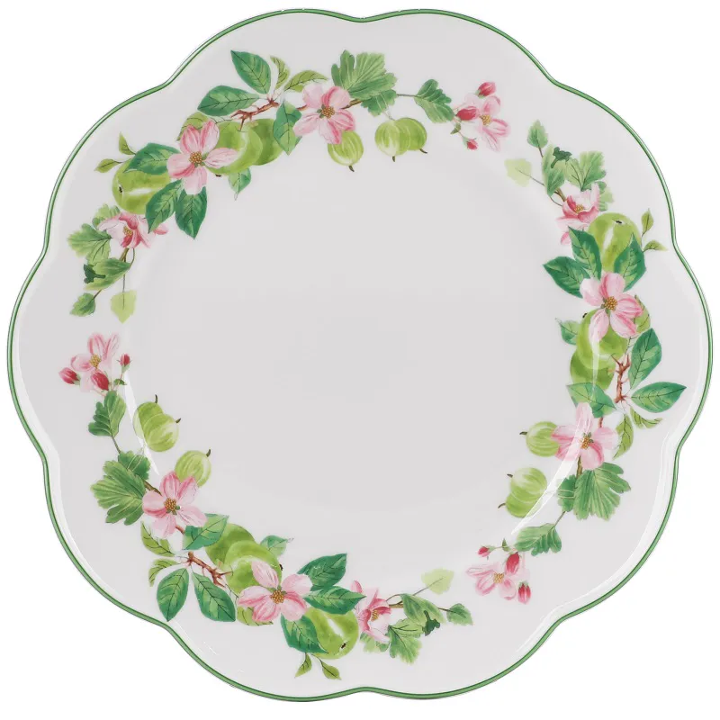 Prato De Jantar Apple Blossom Horticool Green Porcelana Bone China Tea Delight Prato De Jantar Apple Blossom Horticool Green Porcelana Bone China Tea Delight