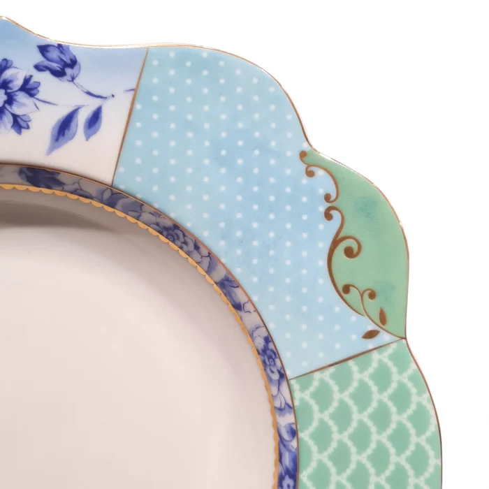 Prato de jantar Fundo Royal Colors Porcelana Filete De Ouro Pip Studio