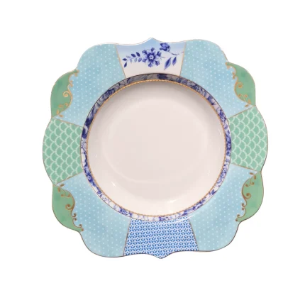 Prato de jantar Fundo Royal Colors Porcelana Filete De Ouro Pip Studio