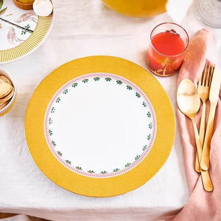 Prato de Jantar Porcelana Amarelo La Majorelle Pip Studio