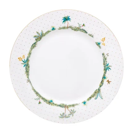 Prato de Jantar Porcelana Dots Branco Jolie Pip Studio