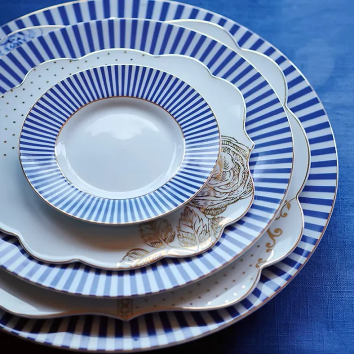 Prato de Jantar Porcelana Royal Stripes Pip Studio