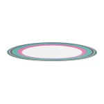 Prato de Jantar Stripes Rosa Verde Pip Chique Pip Studio
