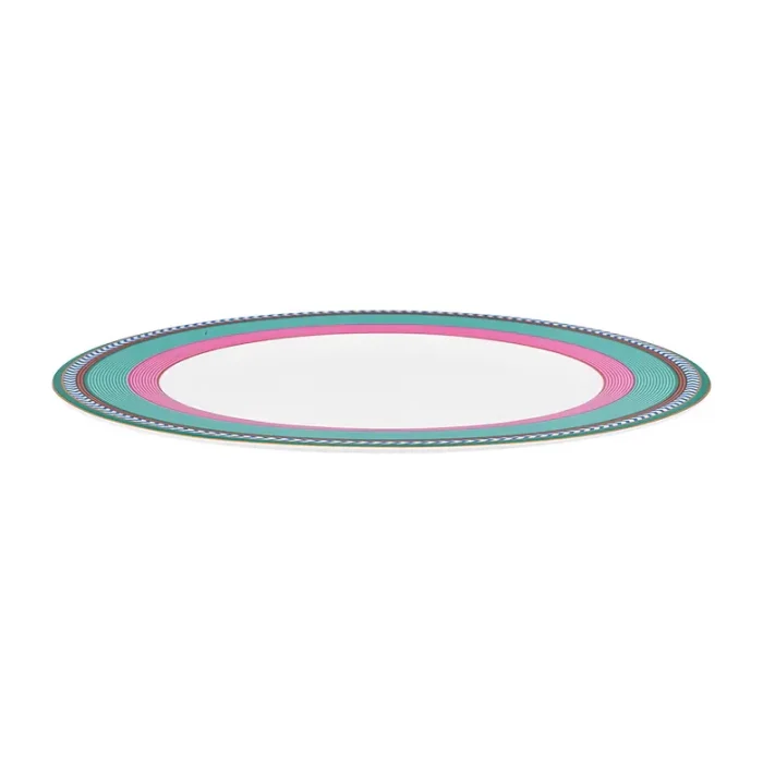 Prato de Jantar Stripes Rosa Verde Pip Chique Pip Studio