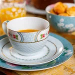 Prato de Sobremesa Azul Porcelana Blushing Birds Pip Studio