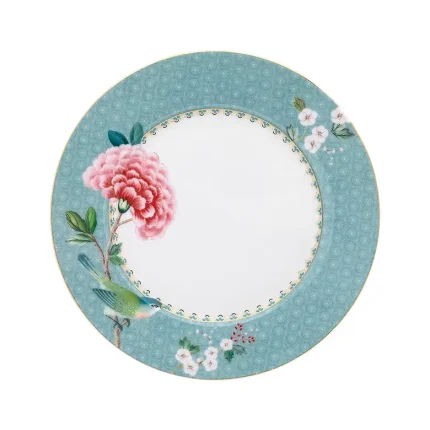 Prato de Sobremesa Azul Porcelana Blushing Birds Pip Studio