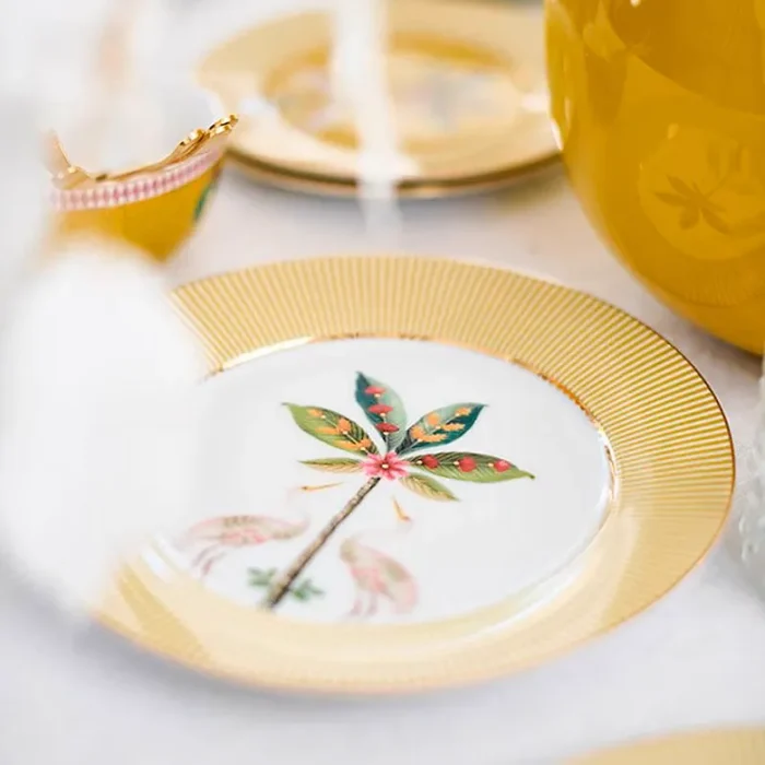 Prato de Sobremesa Porcelana Amarelo La Majorelle  Pip Studio