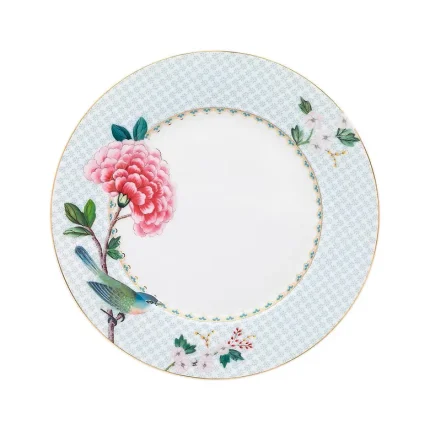 Prato de Sobremesa Porcelana Branco Blushing Birds Pip Studio