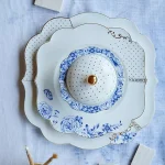 Prato de Sobremesa Porcelana Flowers Royal White Pip Studio