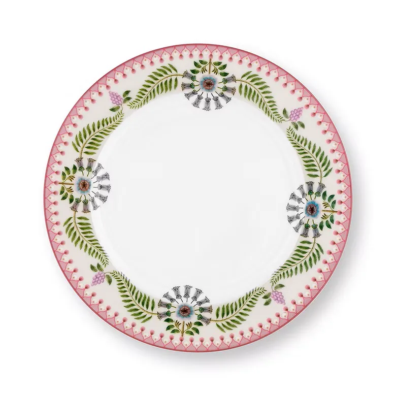 Prato de Sobremesa Porcelana Off White Lily&Lotus Pip Studio Prato de Sobremesa Porcelana Off White Lily&Lotus Pip Studio