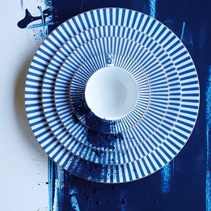 Prato de Sobremesa Porcelana Stripes Royal Pip Studio