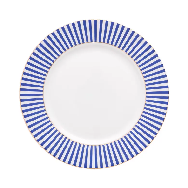 Prato de Sobremesa Porcelana Stripes Royal Pip Studio Prato de Sobremesa Porcelana Stripes Royal Pip Studio