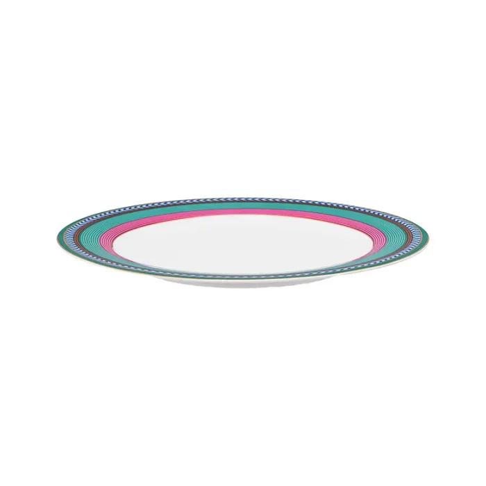 Prato de Sobremesa Stripes Rosa Verde Pip Chique Pip Studio
