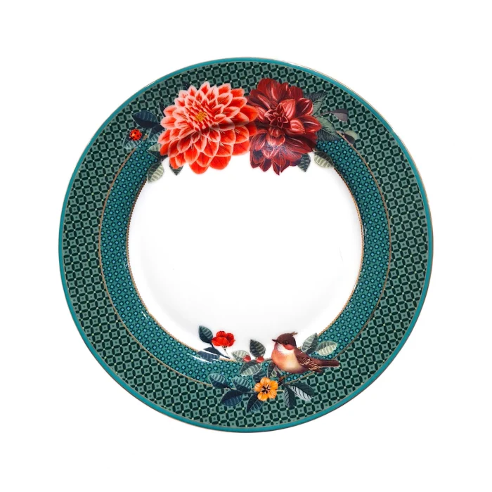 Prato De Sobremesa Winter Wonderland Porcelana Filete De Ouro Pip Studio