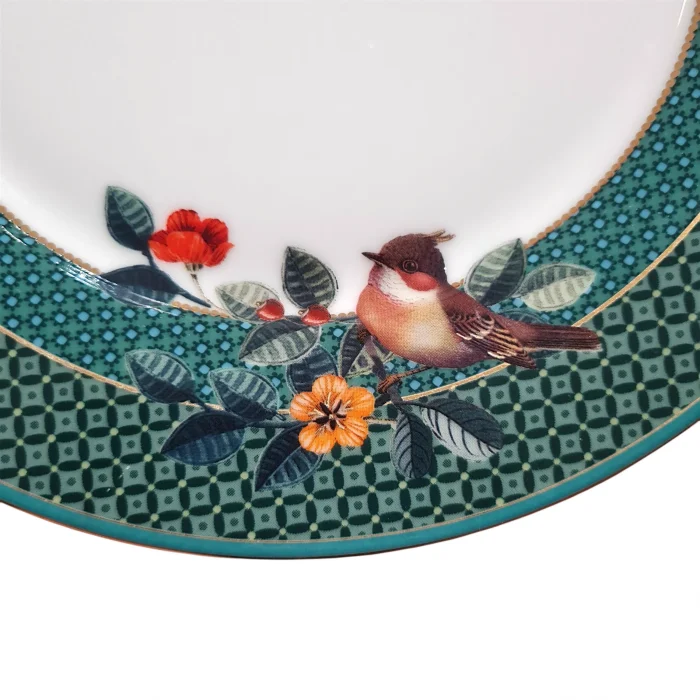 Prato De Sobremesa Winter Wonderland Porcelana Filete De Ouro Pip Studio