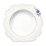 Prato de Sopa Porcelana Flowers Royal White Pip Studio