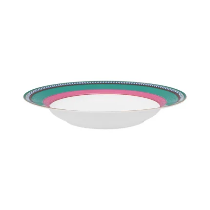 Prato de Sopa Stripes Rosa/Verde Pip Chique Pip Studio