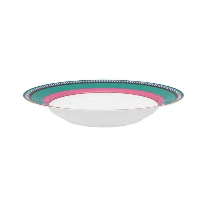 Prato de Sopa Stripes Rosa/Verde Pip Chique Pip Studio