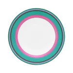 Prato de Sopa Stripes Rosa/Verde Pip Chique Pip Studio
