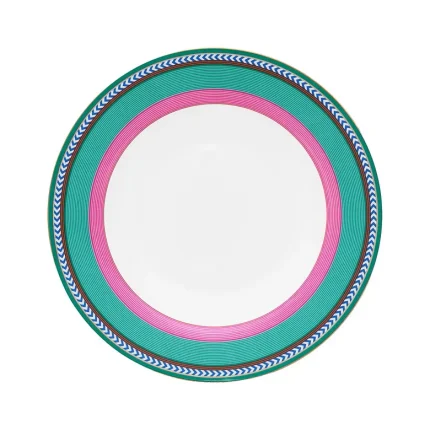 Prato de Sopa Stripes Rosa/Verde Pip Chique Pip Studio