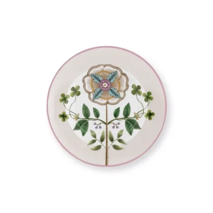 Prato Petit Four Porcelana Lily&Lotus Off White Lily&Lotus Pip Studio
