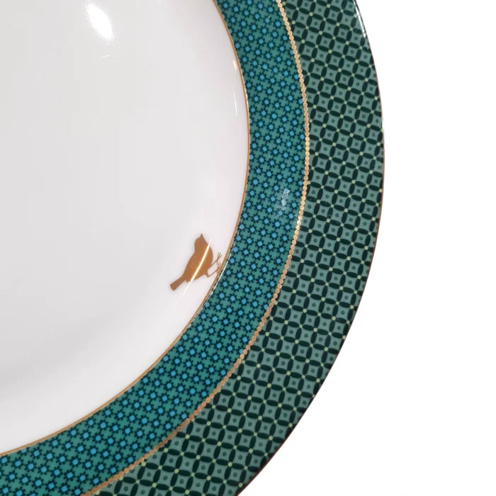 Prato Raso Winter Wonderland Porcelana Filete De Ouro Pip Studio