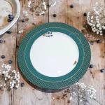 Prato Raso Winter Wonderland Porcelana Filete De Ouro Pip Studio