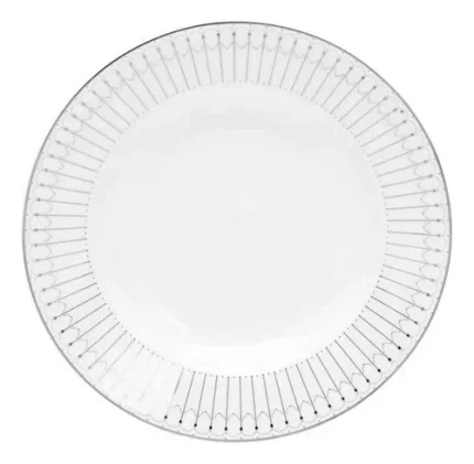 Pratos Sobremesa Porcelana Bone China Kiev Wolff 6 Pçs