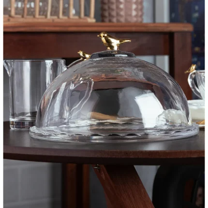 Queijeira Golden Bird com Tampa Cristal Ecológico