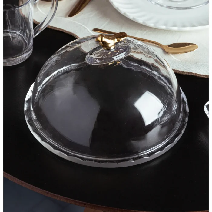 Queijeira Golden Bird com Tampa Cristal Ecológico
