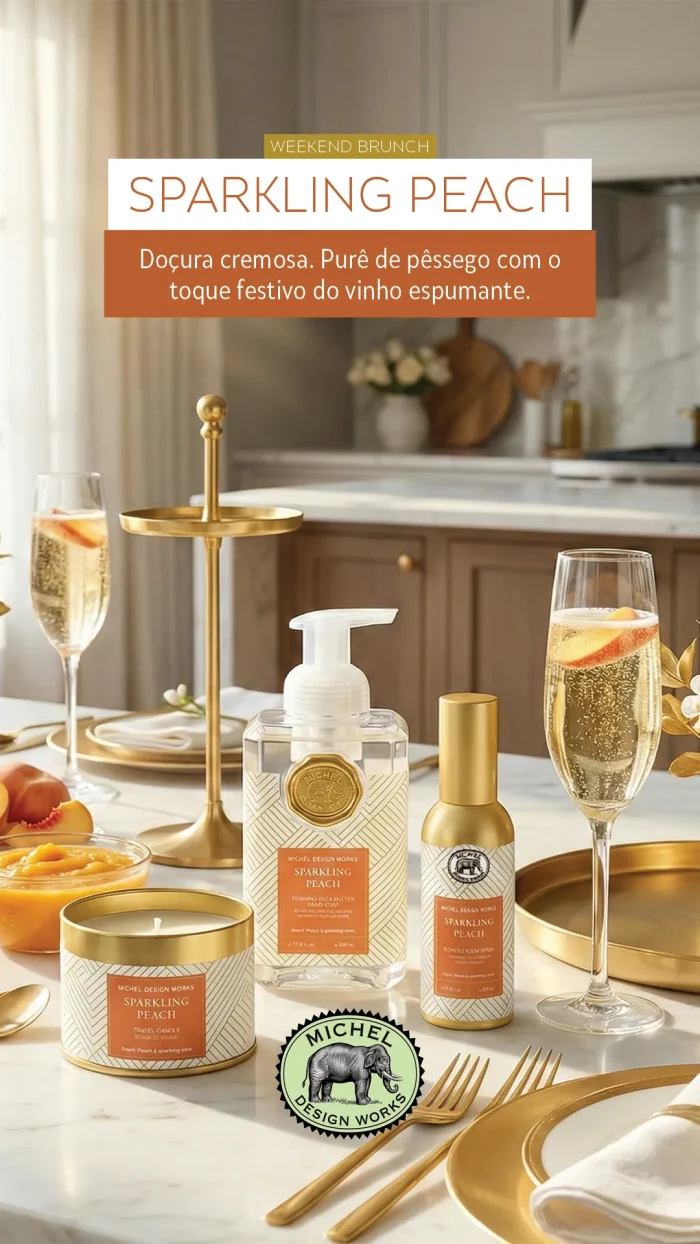 Sabonete Líquido Sparkling Peach Michel Design Works