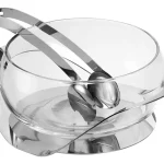 Saladeira Com Pegador Uno Aço Inox Riva