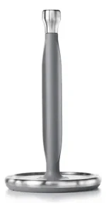 Suporte Porta Rolo Steel Em Aço Inox Oxo Cor Cinza