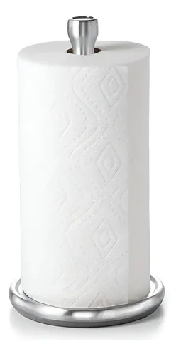 Suporte Porta Rolo Steel Em Aço Inox Oxo Cor Cinza