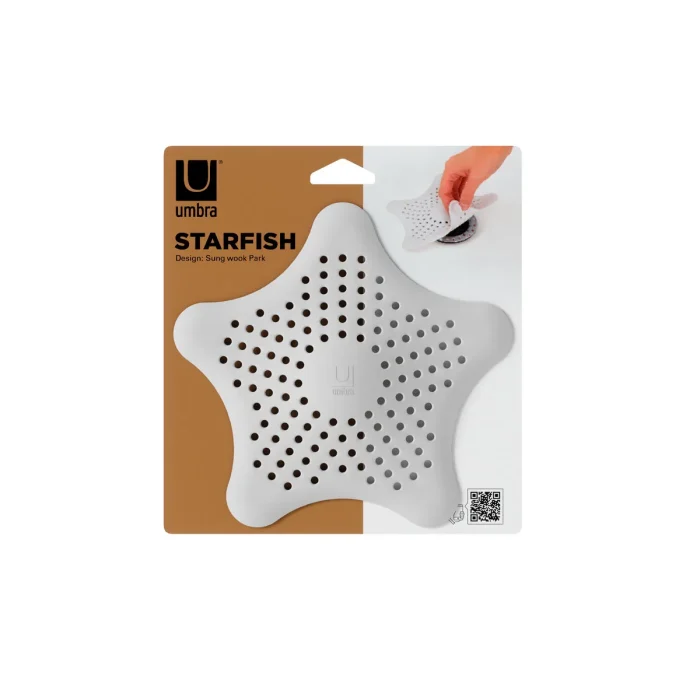 Tampa Para Ralo De Silicone Starfish Hair Catcher Umbra